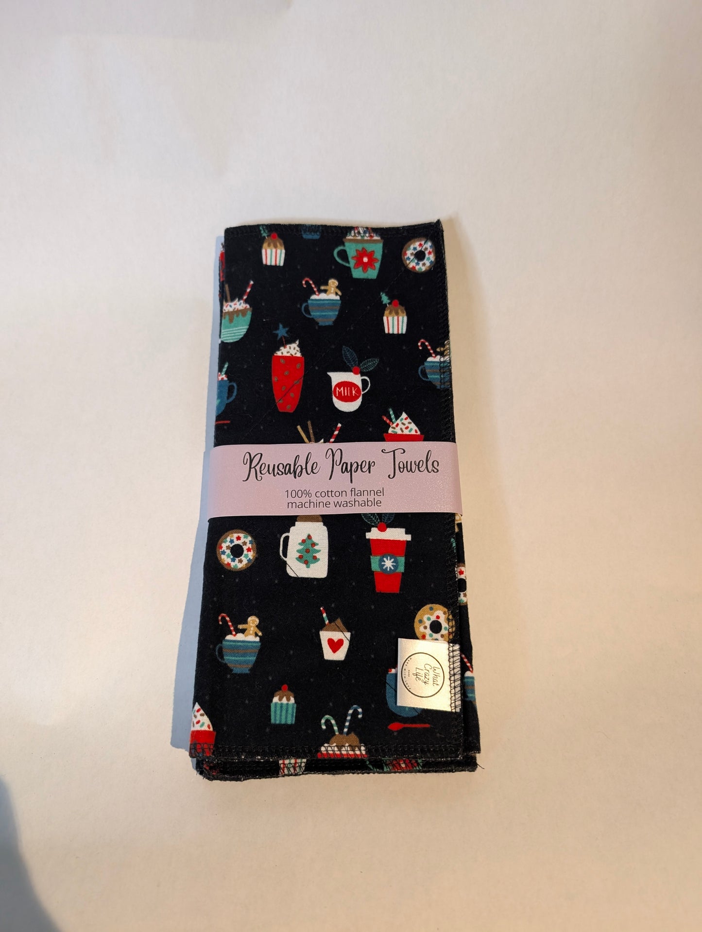 Christmas Coffee Reusable Paper Towels