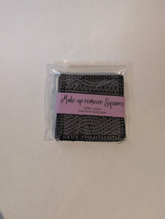 Gray Braid Reusable Makeup Remover Squares