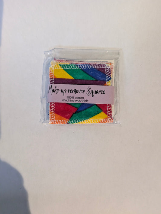 Rainbow Reusable Makeup Remover Squares