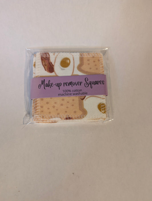 Eggs and Bacon Makeup Remover Squares