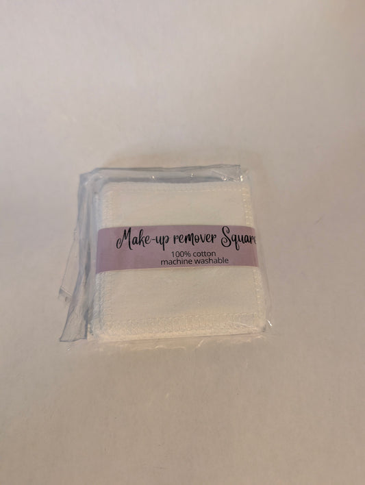 White Makeup Remover Squares